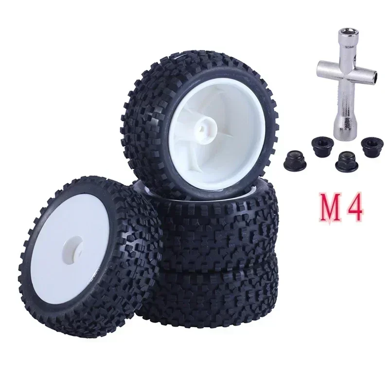 4 pezzi 85mm pneumatici ruota per Wltoys 144001 124019 104001 RC auto parti di aggiornamento 1/10 1/12 1/14 scala fuoristrada buggy
