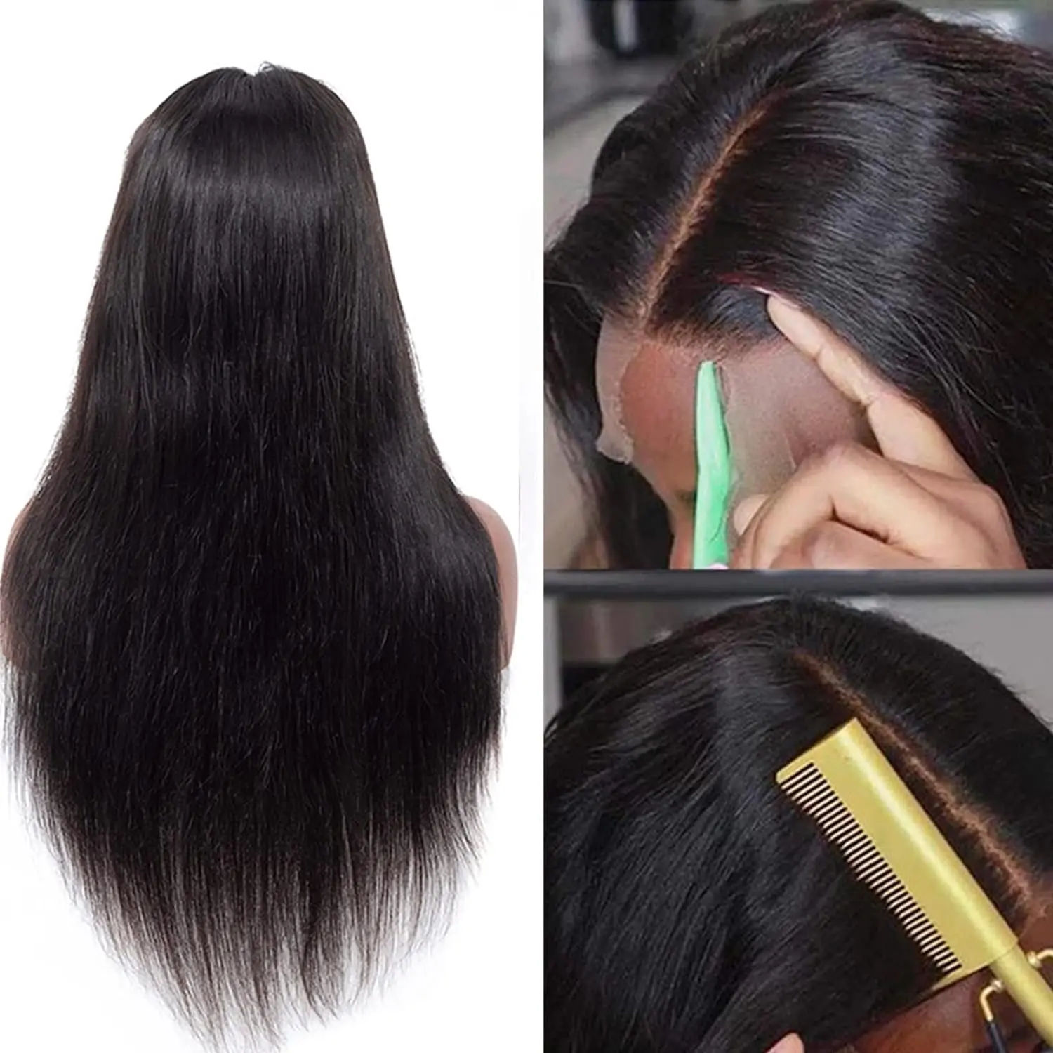 13x6 Hd Transparent Straight Lace Frontal Human Hair Wigs Brazilian Remy 13x4 Lace Front Wig 220% Bone Straight 5x5 Closure Wig