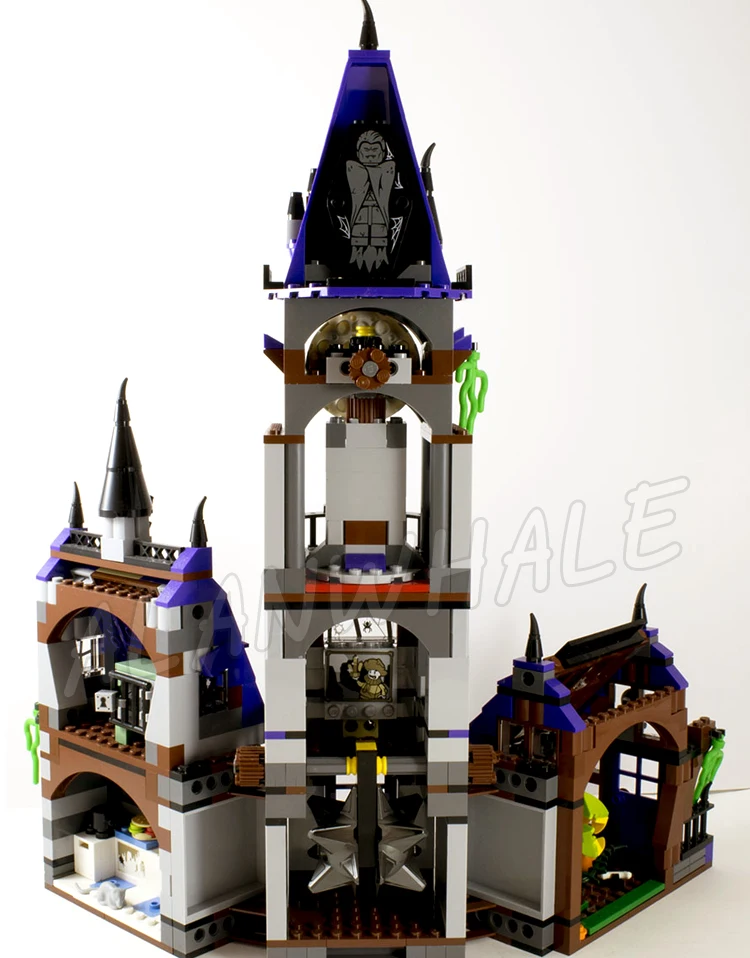 860 pezzi serie di film Mystery Mansion Haunted Modular House Castle 10432 set di blocchi di costruzione compatibili con il modello