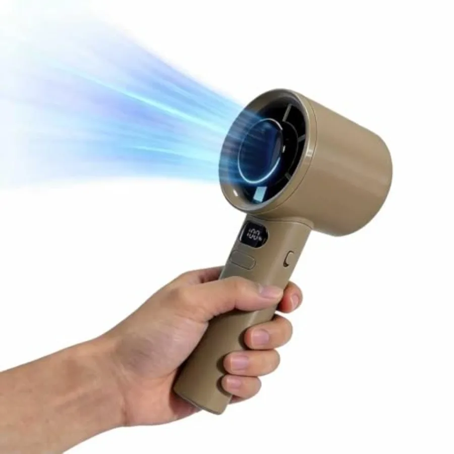 Berttinfn portable handheld fan, wind adjustable handheld fan with digital display screen, travel gift for indoor and outdoor t