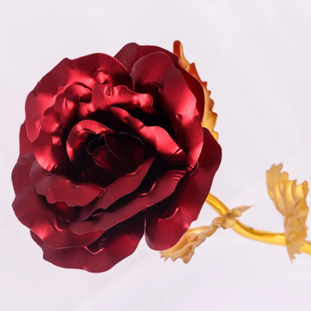 Safe Golden Foil Rose Flower Golden Foil Rose Flower Artificial Rose Flower Simulation Gold Foil Rose Pendant Wedding Gift