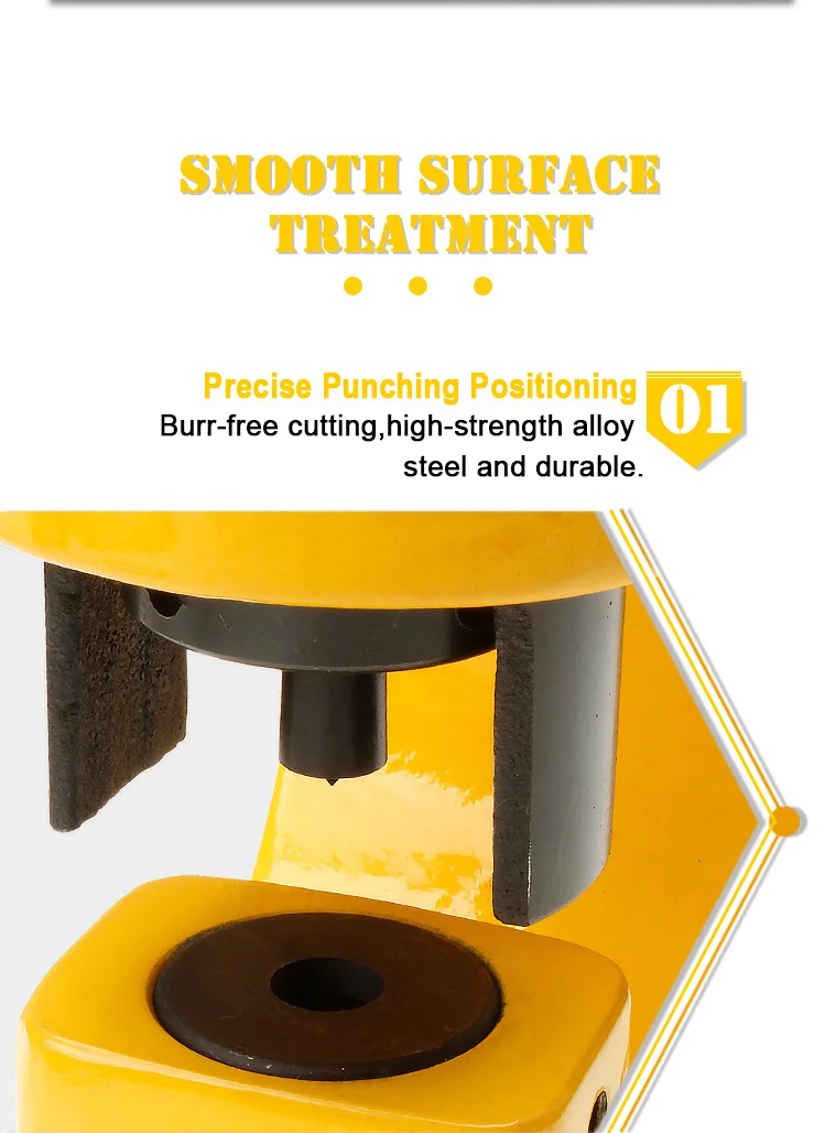 31 Ton Standard Hydraulic Steel Punching Machine 95mm Throat Depth 8mm Groove Steel 10mm Iron Punching Tool