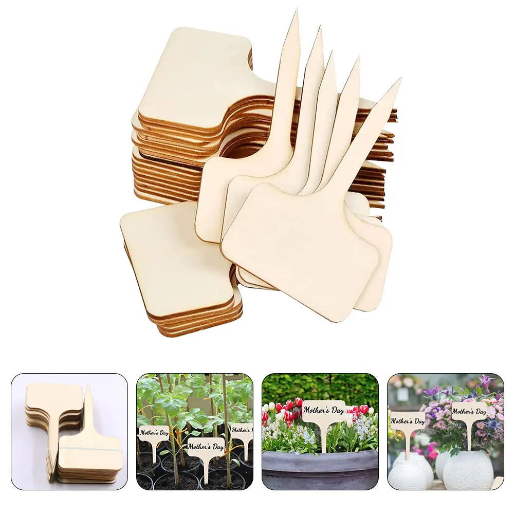 

20 Pcs Wooden Plant Labels Durable Safe Landscaping Greenhouse Gardening Tags Bonsai Flowerpot Markers Decorations