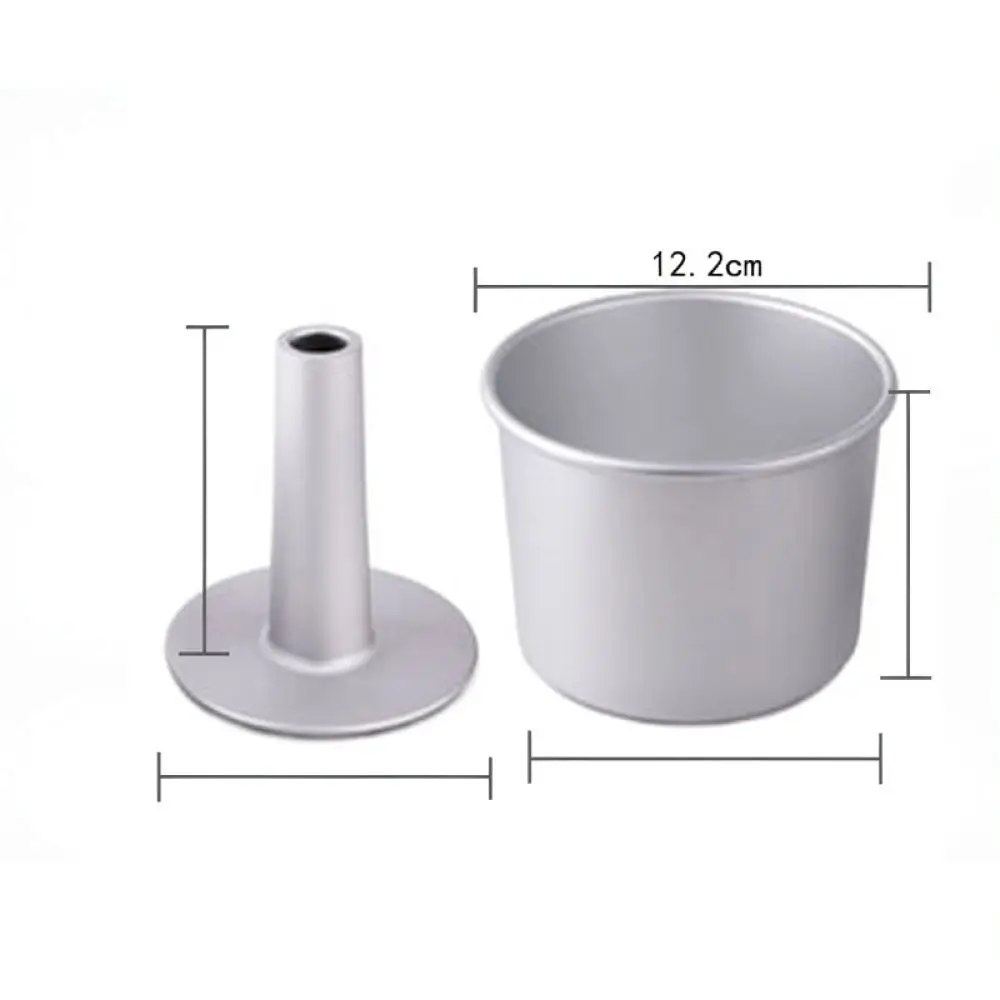 Baking Mould Anodized Aluminum Chiffon Cake Pan Hollow Chimney Removable Bottom For YABAY Round Kitchen Accessories