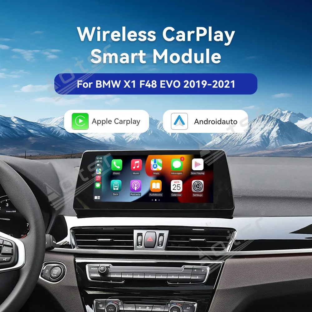 

Unique Design New Car Accessories For BMW X1 F48 EVO 2019-2021 Wireless Carplay Decoder Box Android Auto Link AirPlay