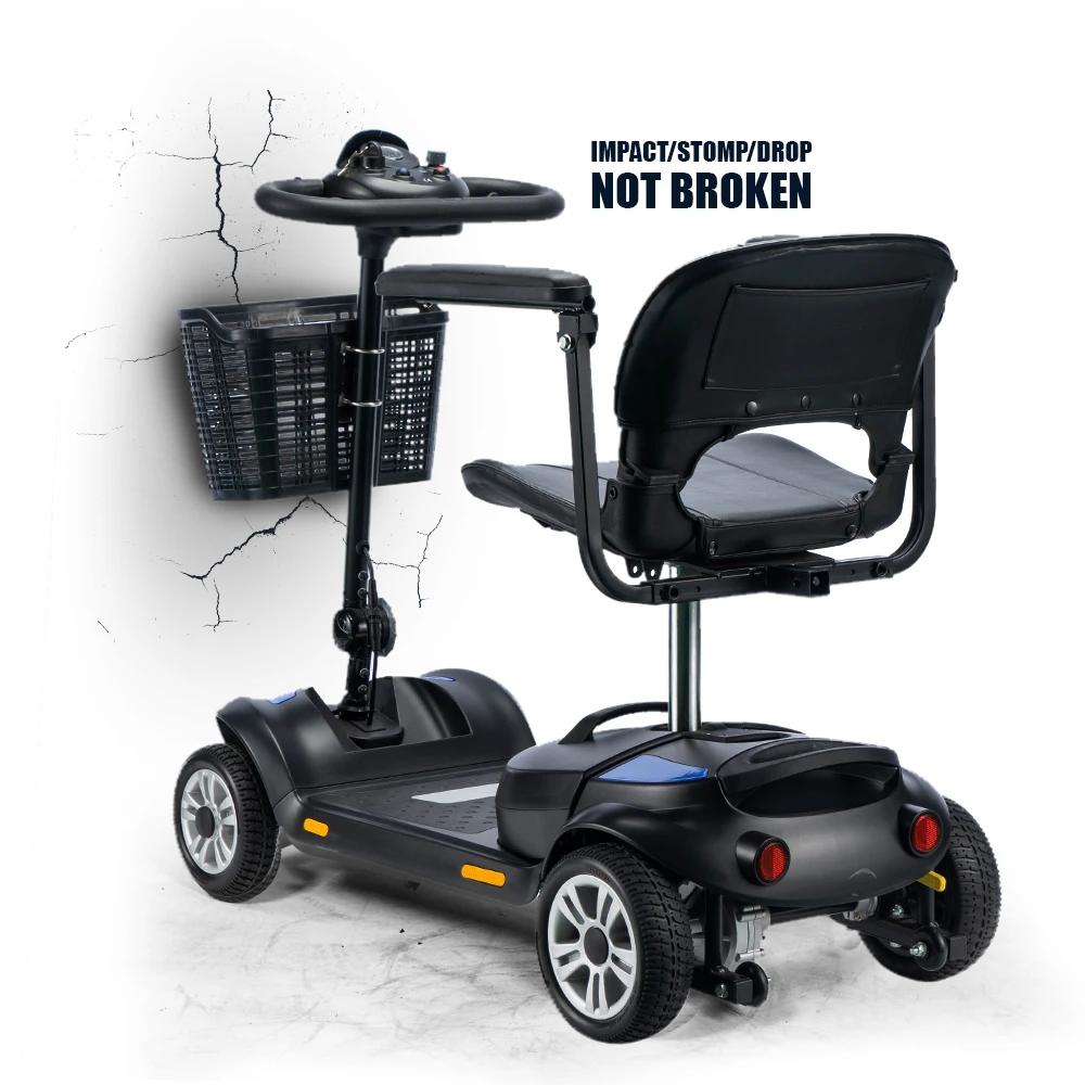 

Newly Designed Collision Avoidant 4-Wheel Removable Scooter All-Terrain Off-Road Classic Electric Scooter with Adult Seat