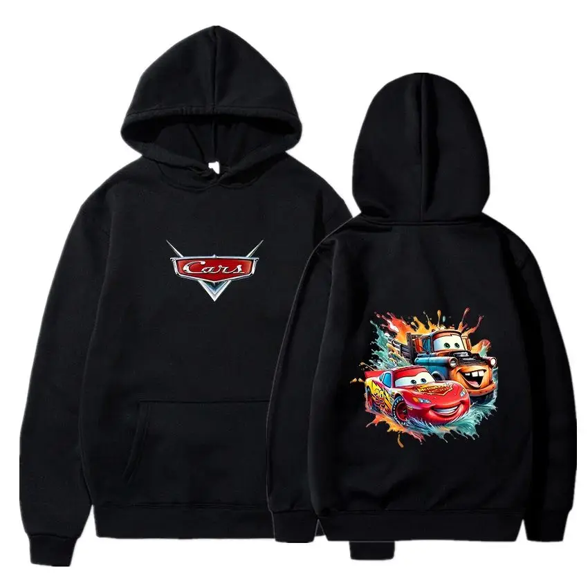

2025 new trend Pixar car lightning McQueen hoodie men and women autumn and winter school season