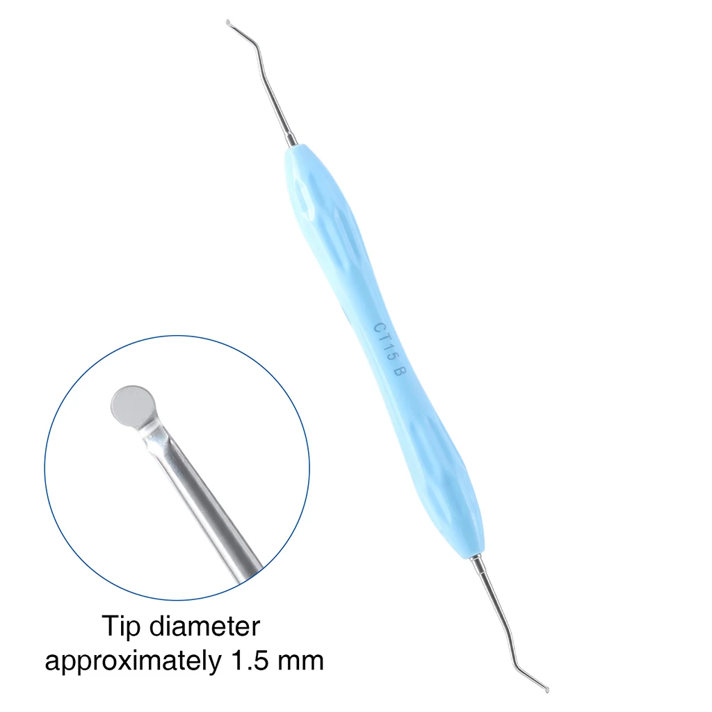 AZDENT Dental-Aushebelspatel CT-15 1,0/1,5/2,0mm Restaurativer Aushebelspatel mit Doppelenden Zahnarztwerkzeuge Autoklavierbar – Detail 3