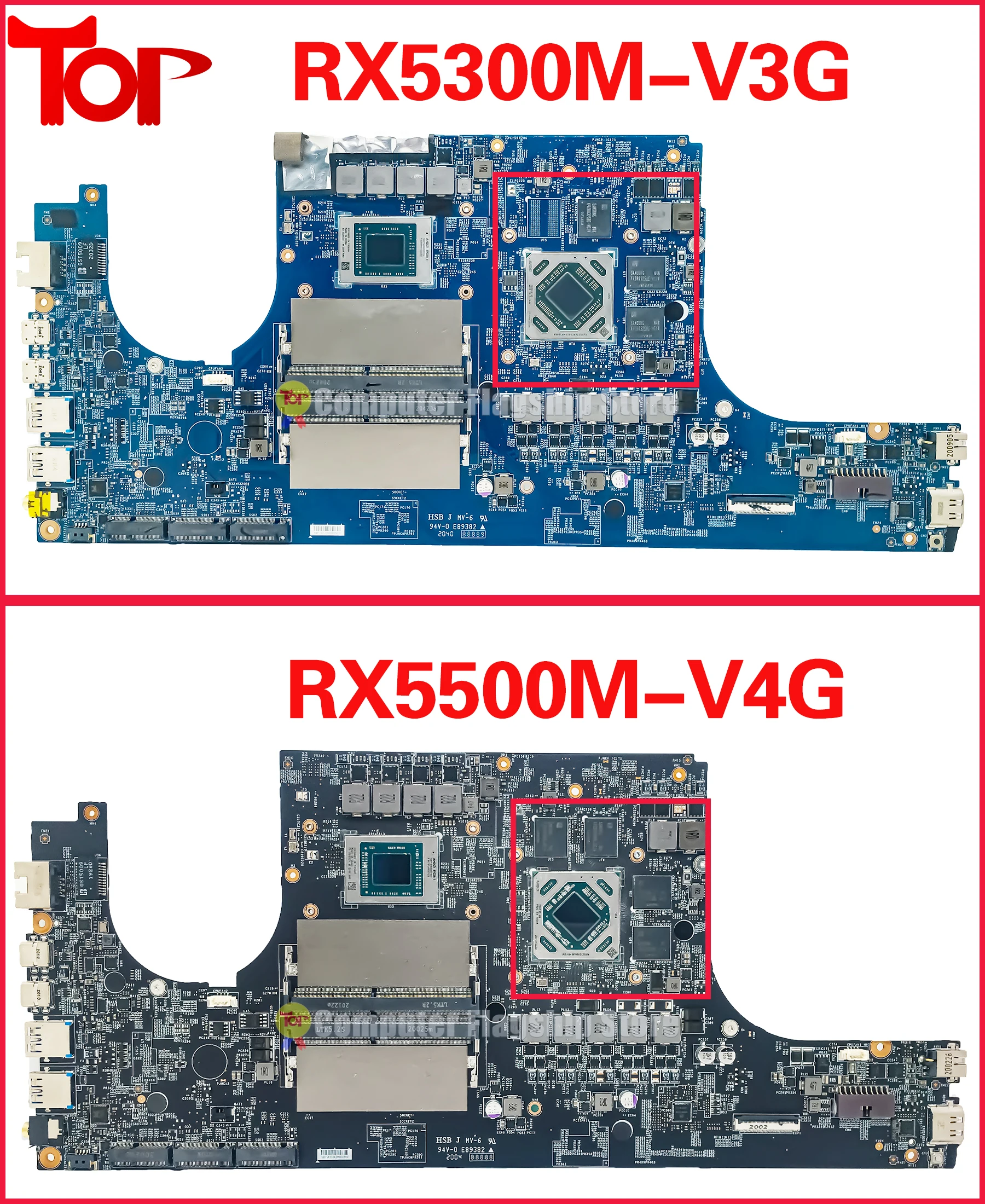 Placa base para ordenador portátil MS-16WK1 para MSI MS-16WK BRAVO 15 A4DDR R5-4600H R7-4800H RX5300M-3G RX5500-4G placa base 100% prueba OK