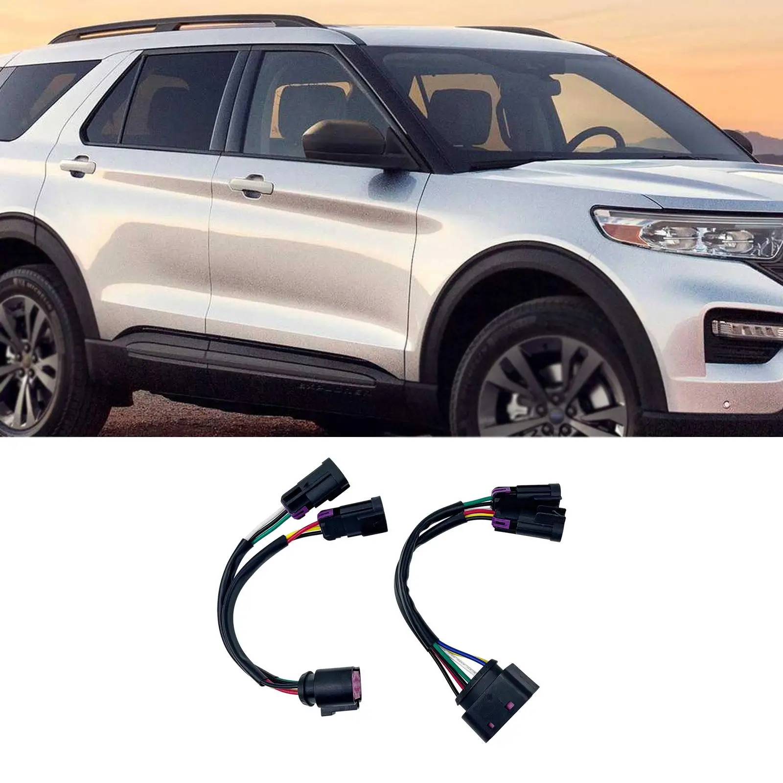 2x Arneses de conversión de faros de proyector para accesorios Dodge RAM