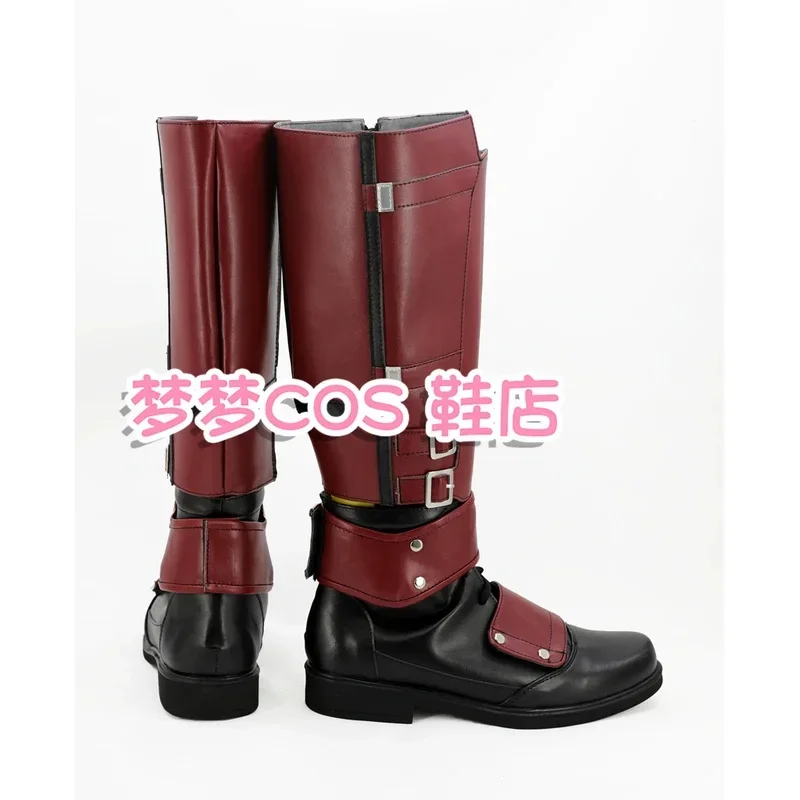 Dead Pool Cosplay Shots Handgefertigte Kunstlederstiefel