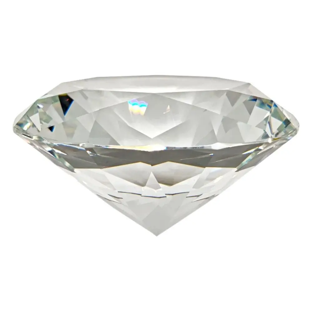 Gefacetteerde geslepen heldere kristallen diamant Romantische 60/80/100 mm grote glazen diamant Creativiteit Ambachten Kunstmatige kristallen diamant