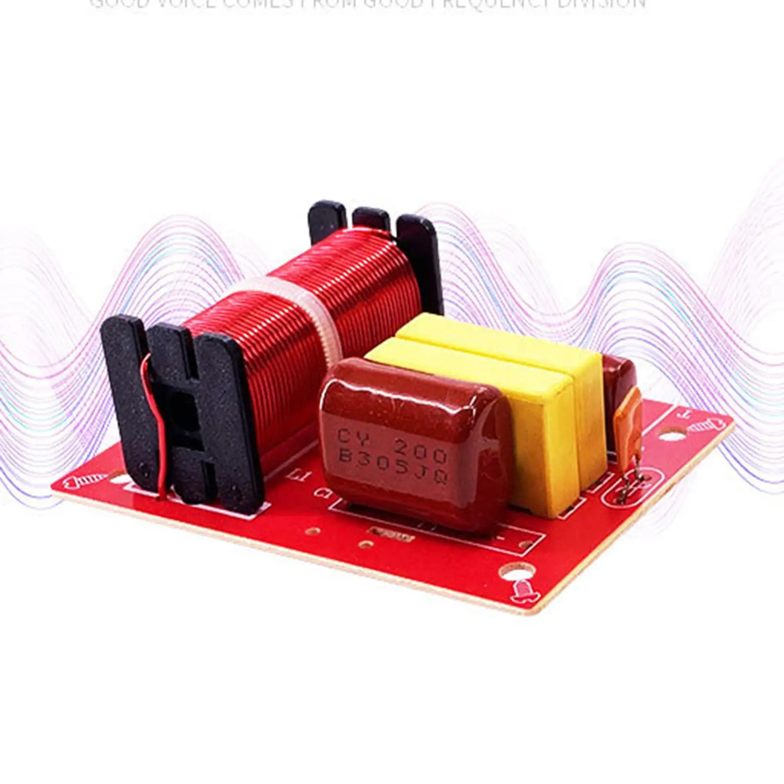 

Two Way Audio Speaker Treble Bass HiFi Audio Large Load Capacity Speaker Crossover Frequency Divider for Sound Quality Upgrade