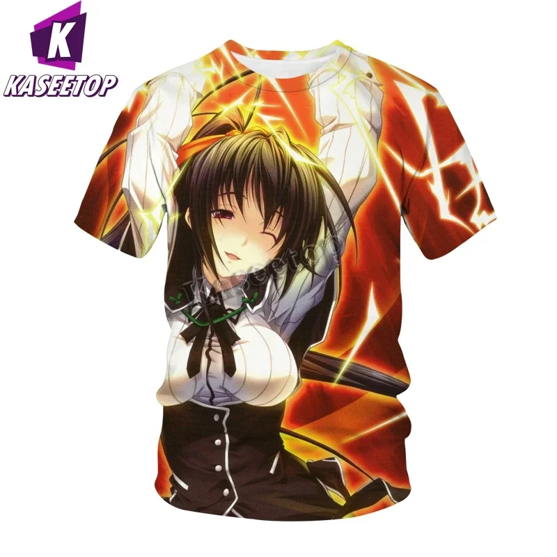 Anime High School DxD 3D Print T-Shirt Sexy Girl Streetwear Men Women Fashion Oversized T Shirt Tees Tops Male Clothing T251