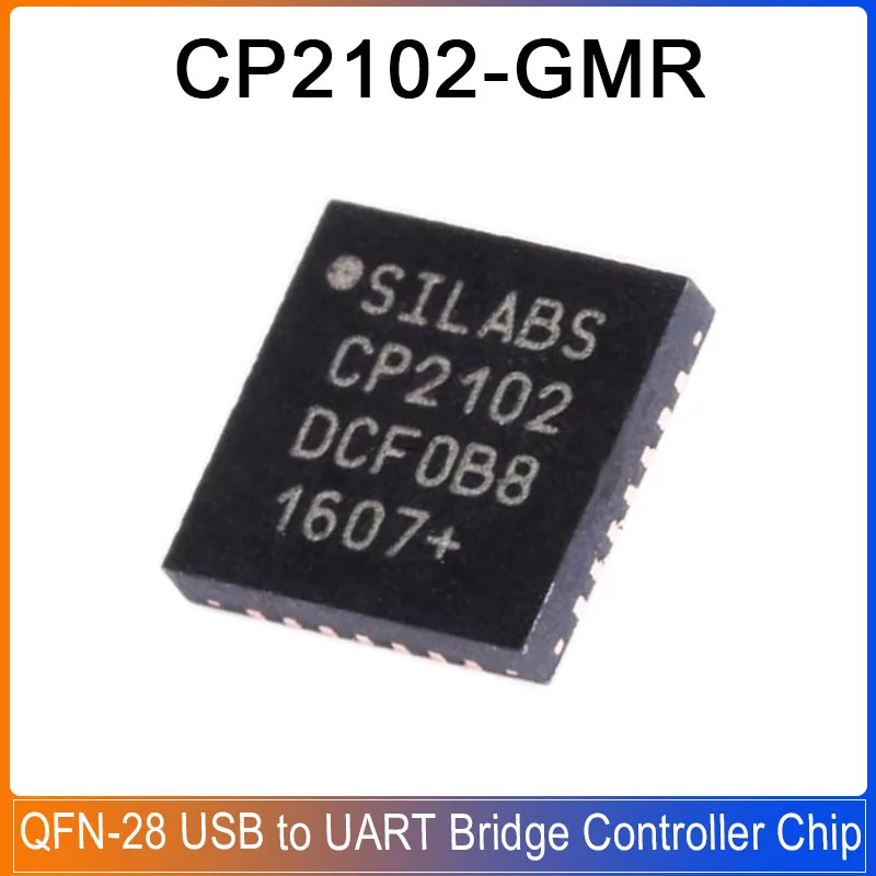 1-10PCS CP2102-GMR CP2102 QFN-28 USB to UART Bridge Controller Chip