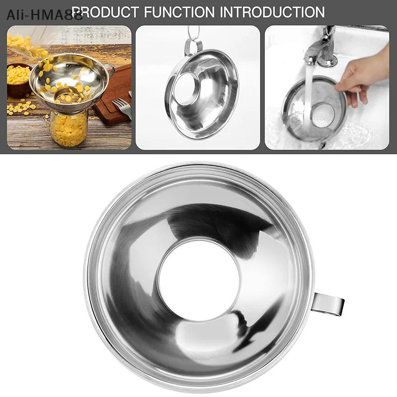 

3Pcs/2Pcs 2025 New Funnel Tube Mason Jar Funnel With Handle Stainless Steel Canning Funnel Regular And Wide Mouth Jars