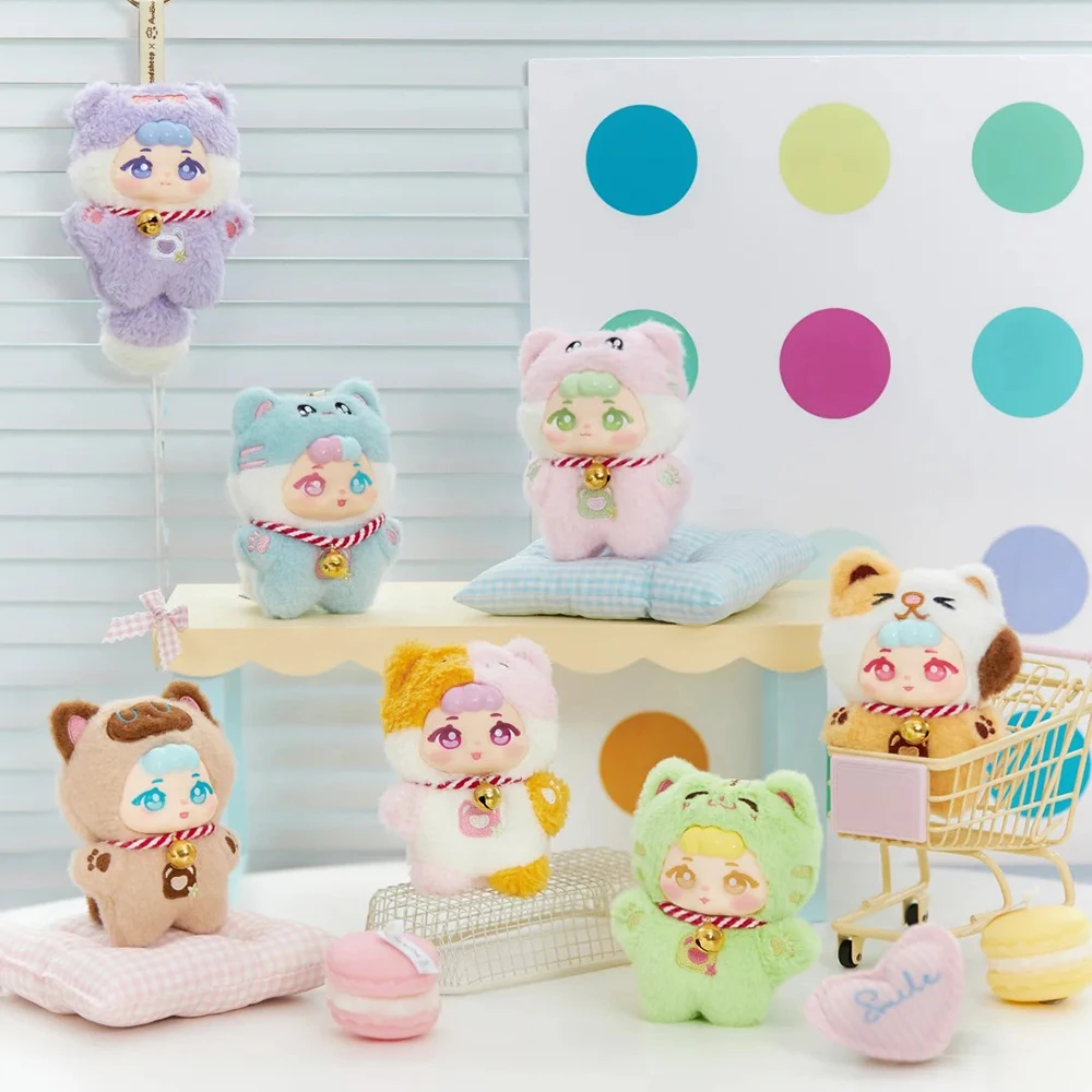 

Серия для вечеринки Amow Meow Meow Fluffy Ball: очаровательная глухая коробка для плюшевых кукол — модные брелки и модные подарки. Коллекционный мягкий