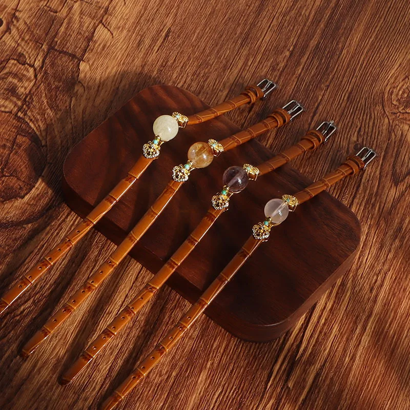 

Minar Unique Design 10mm Purple Yellow Pink Crystal Natural Stone Beads Leather Watch Strap Charm Bracelets for Women Lady Gifts