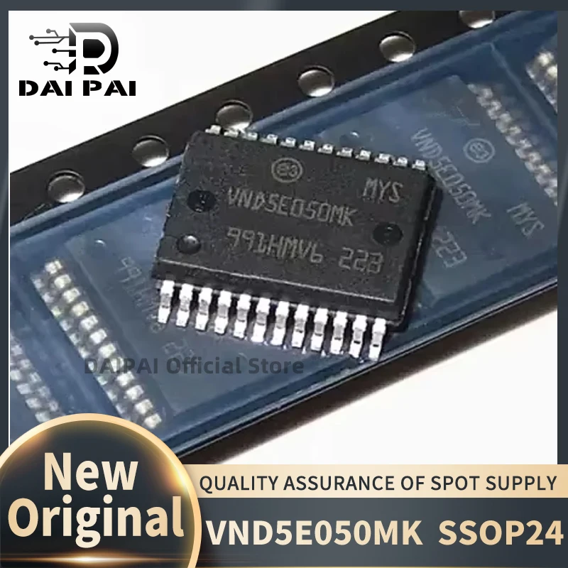(5Pcs/Lot) 100% New original VND5E050MK VND5E050 BCM Automotive Computer Steering Signal SSOP24 Chipset