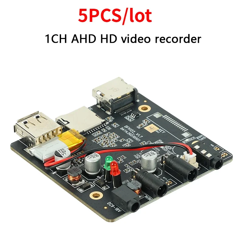 5PCS/lot Support HDMI Output  1CH DVR AHD HD Video Recorder DMA122 Motherboard AHD&TVI H.265 1080P Remote Control Mini DVR