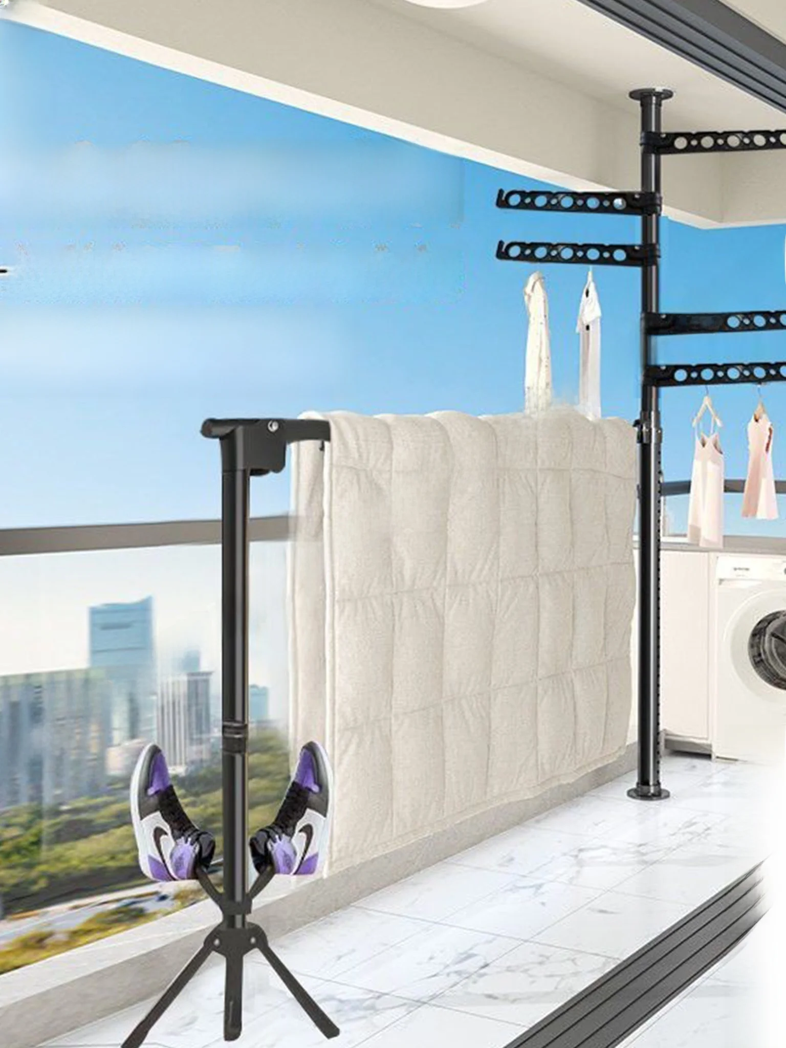 thickened-floor-standing-clothes-drying-rack-balcony-bay-window-bedroom-essential-tool-retractable-clothes-drying-rod