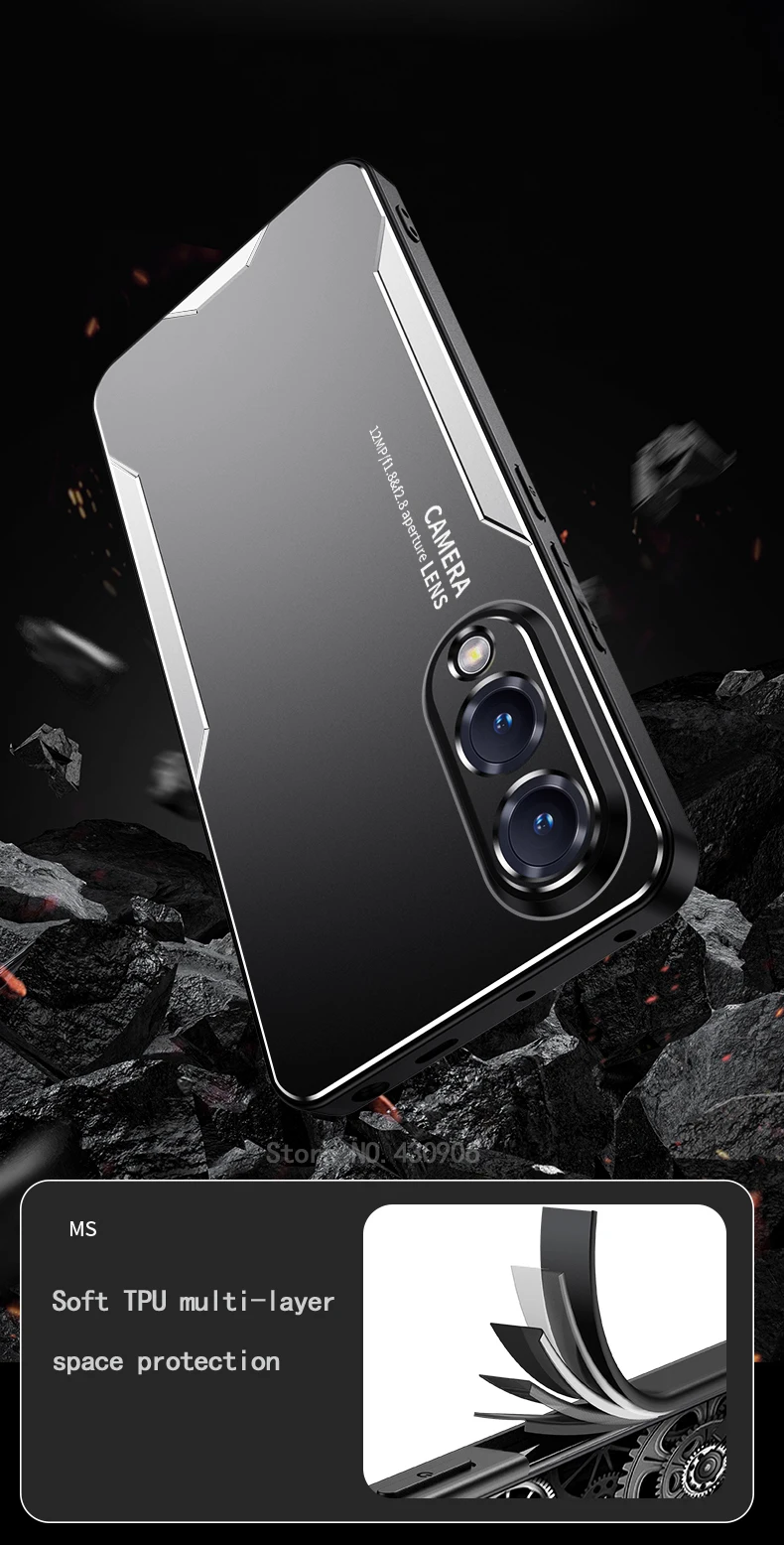 Für Samsung Galaxy S25 Edge Hülle Metall Aluminium Objektivschutz Mattiert Fingerabdruck-Resistent Metall+TPU Abdeckung Für Samsung S25 Edge – Detail 4
