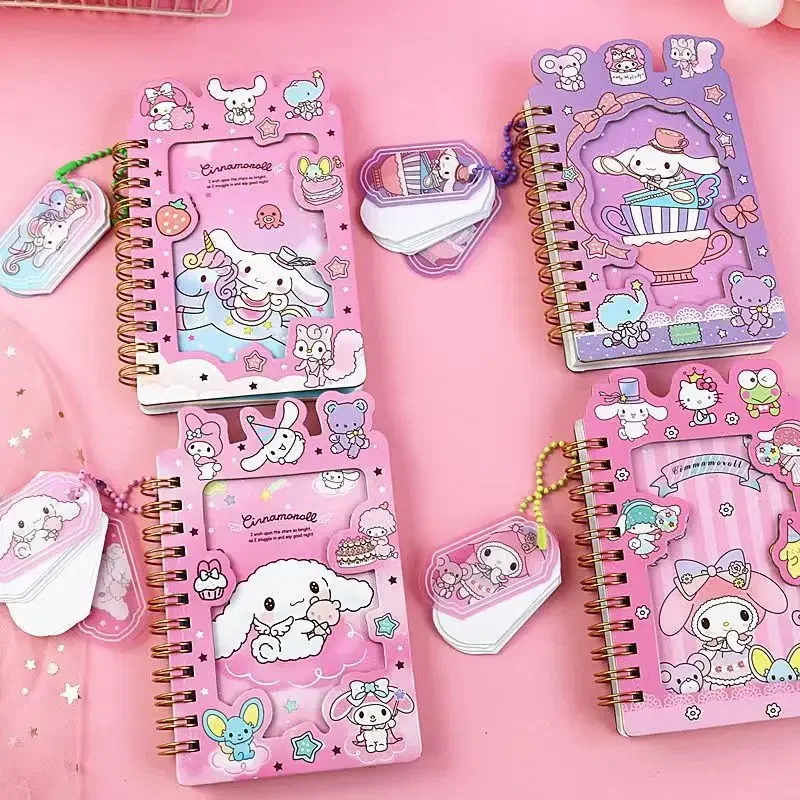 Sanrio Anime Style Coil Book Cinnamoroll Good-looking Cartoon Cute Vocabulary Book Account Book Notepad Notebook