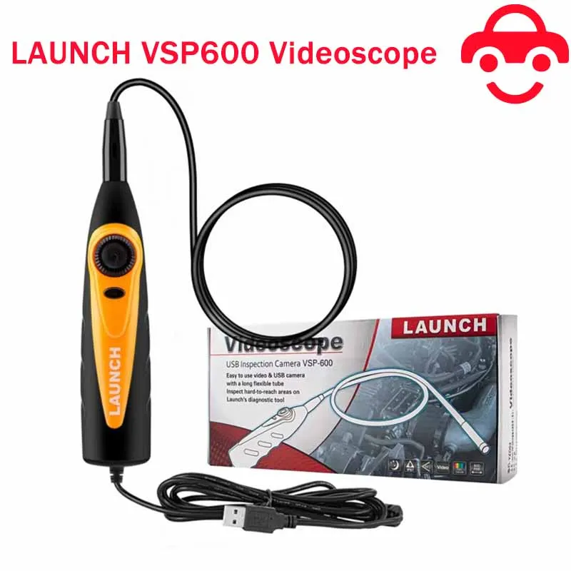 

LAUNCH VSP600 Videoscope Camera Endoscope Car Inspection Mirror Flexible IP67 Waterproof 6LED Adjustable for X431 V/PRO3S+/PAD V