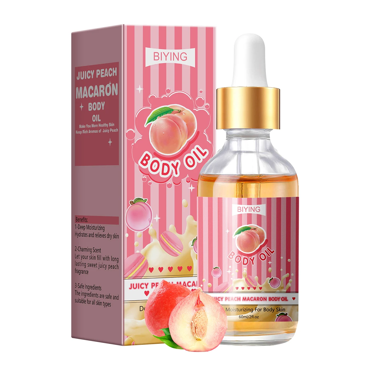 Peach Body Moisturising Oil Juice Massage Oil for Body Dry Skin Hydrating Skin Oils