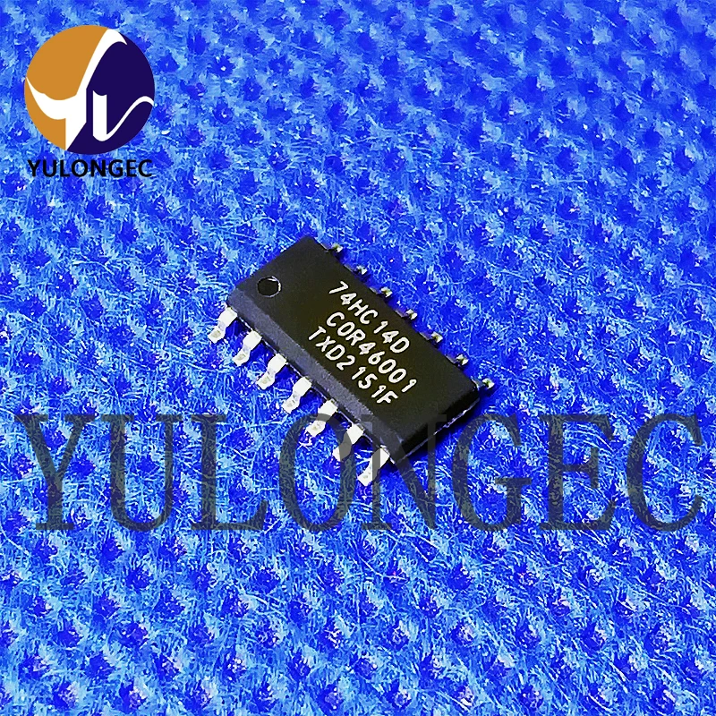 10PCS 74HC14D Hex Inverting Schmitt Trigger Logic IC SOIC-14 Original Chips for Electronics Projects