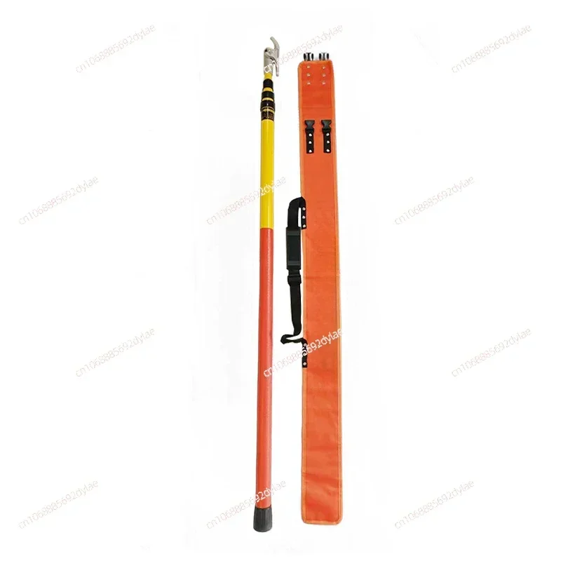 Triangle Fiberglass FRP High Voltage Telescopic Hot Stick Operating Rod for Electric Power