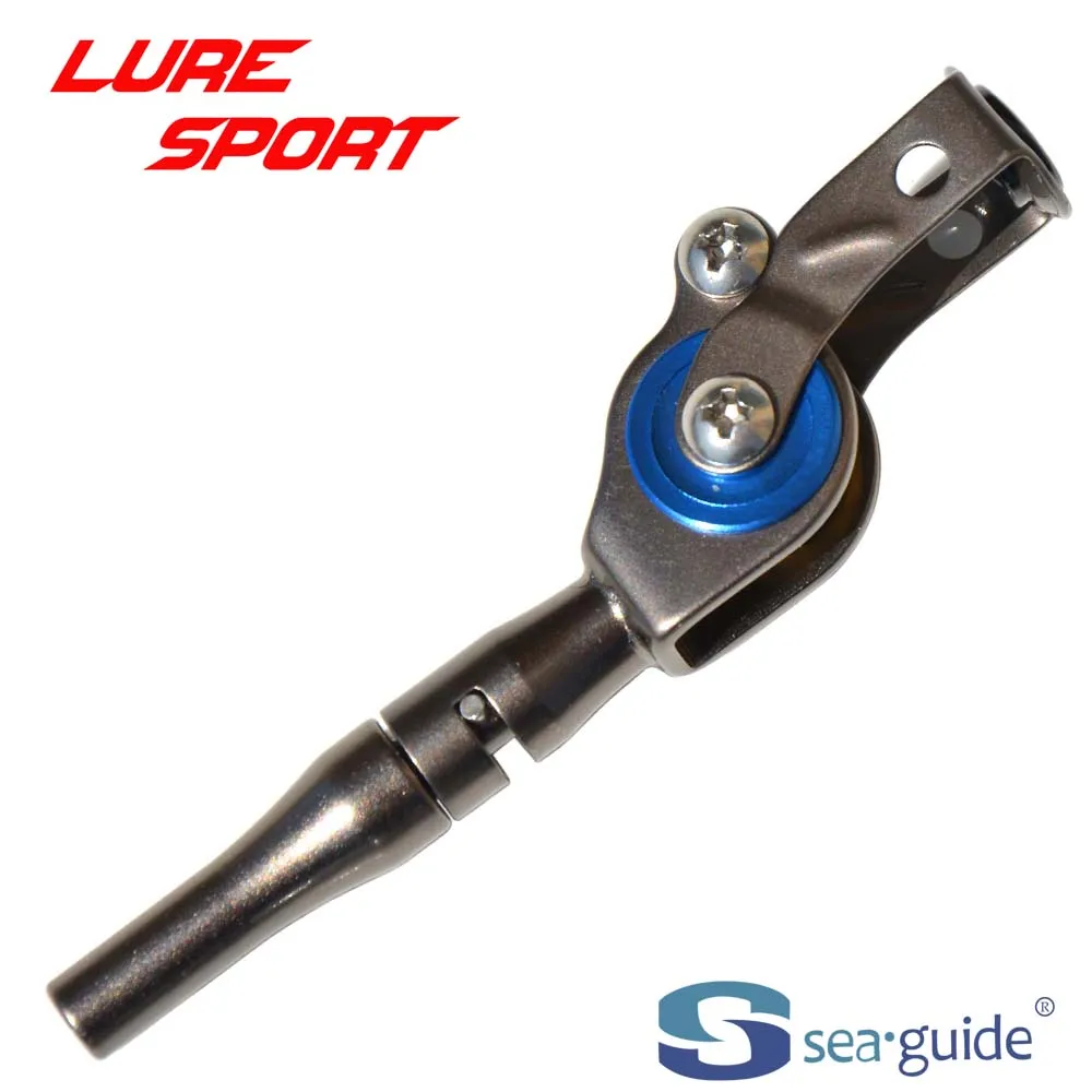 

SEAGUIDE SCXRHT-T Silver Steel frame Gold Blue Brass Rollers guide Heavy Duty Boat Rod Building component Repair DIY Accessory