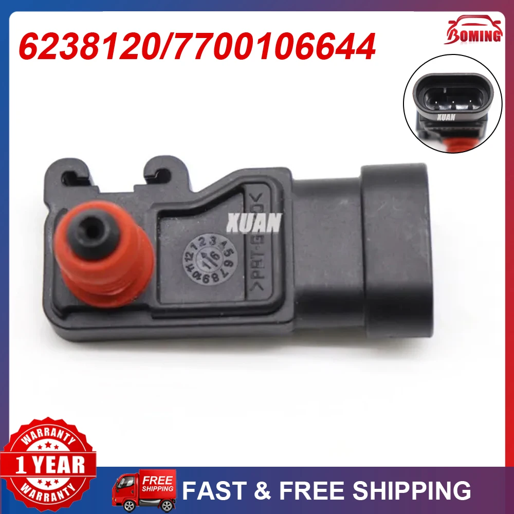 New Car MAP Manifold Absolute Pressure Sensor 6238120 For Buick Oldsmobile GMC Isuzu Pontiac Cadillac Chevrolet Hummer Saturn