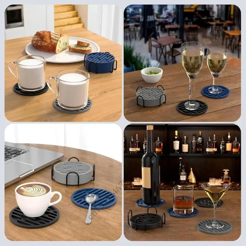 Montaña silicona grado alimenticia tazón rayado colchoneta resistente calor P9YB esencial