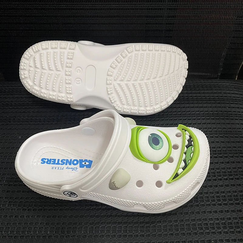 Miniso Solid Mike Sepatu Anime Sandal Kawaii Disney Monster Sandal Eva Pantai Rumah Bernapas Sepatu Dewasa Anak-anak Hadiah Kenyamanan