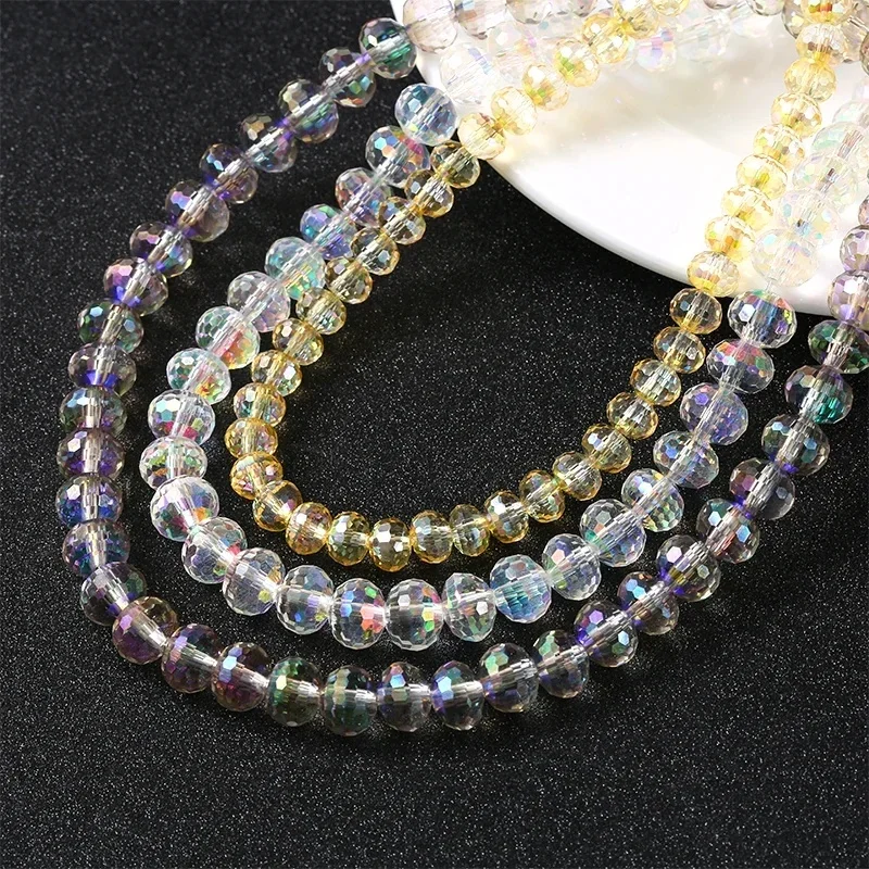 6 مللي متر 8 مللي متر 96 النمسا خرز كريستالي الأوجه الجولة فضفاض خزر عازل حجر الراين لصنع المجوهرات عقد دي اي واي سوار القرط #4