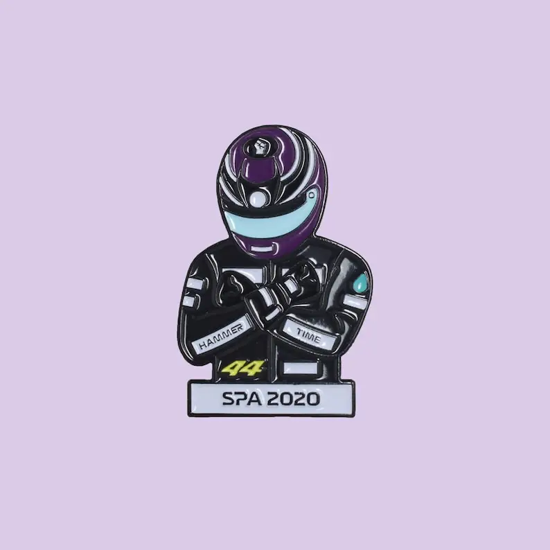 Lewis Hamilton  Spa 2020 Wakanda Forever Hard Enamel Pin