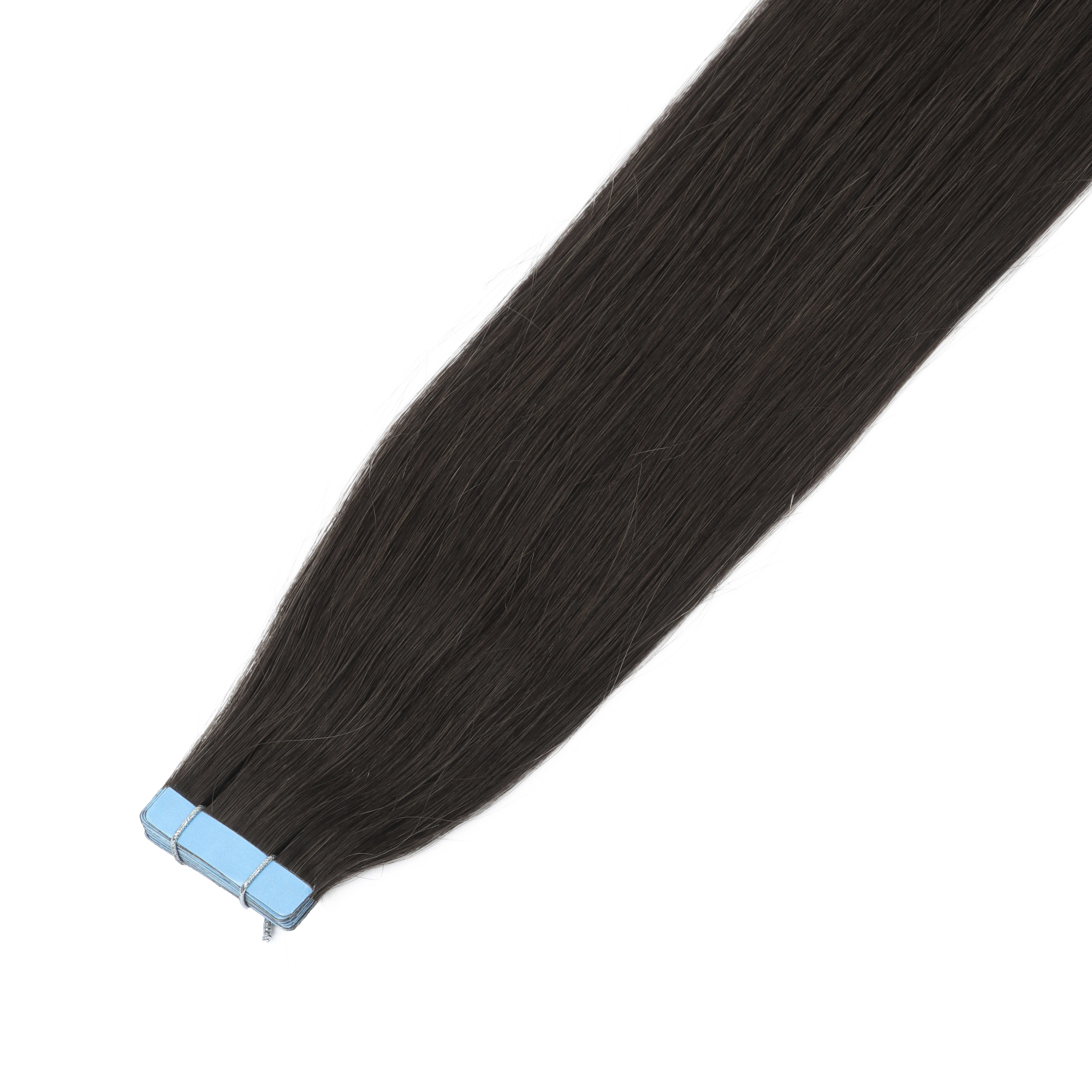Remy Echthaar Tape-in Extensions 12-20 Zoll 20-teiliges Set Einfach Anzuwenden Keine Schädigung Klebefreie Tressen zur Haarverdichtung