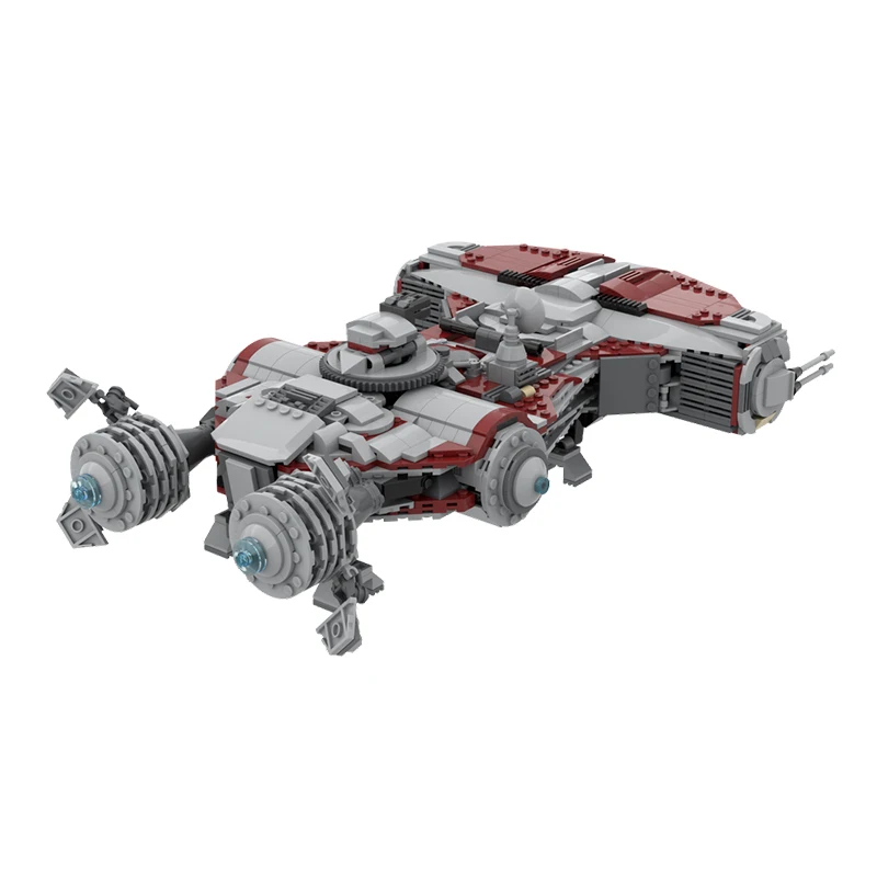 1122PCS MOC-242051 Defender-Class Light Corvette Spaceship Space Wars Movie Model Building Blocks Creative Bricks Boy Toy Gift