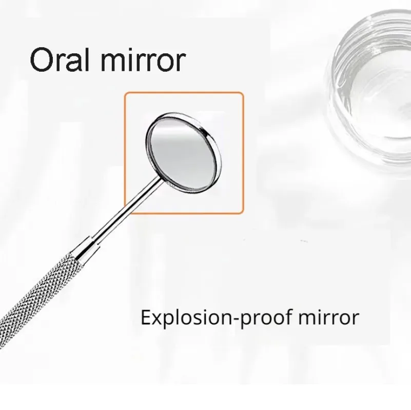 Stainless Steel Dental Laboratory Oral Mirror 16cm Oral Hygiene Care Tool Removable Dental Office Dental Examination Tools