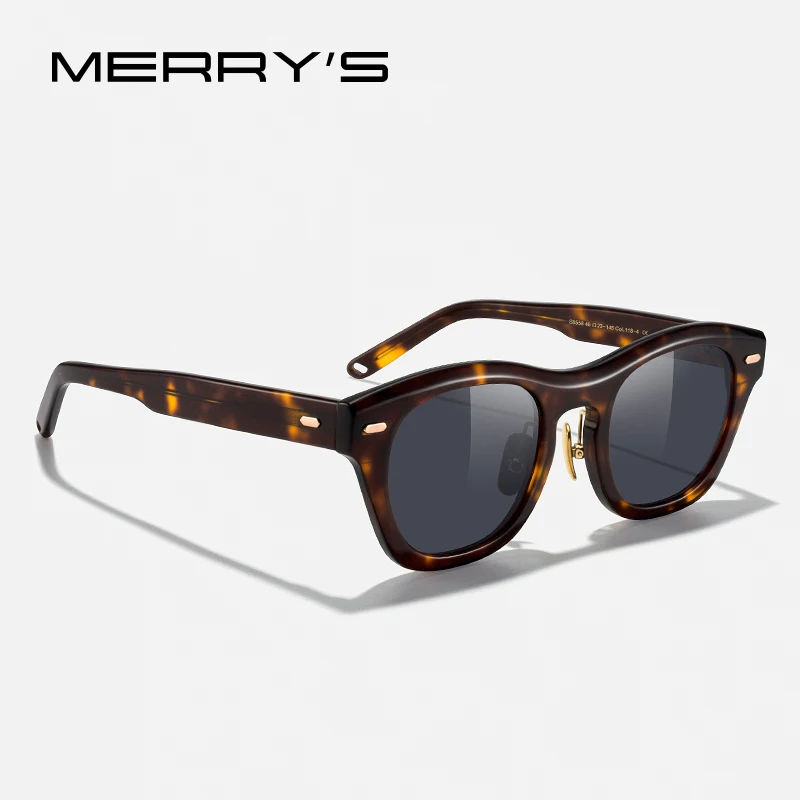 

MERRYS DESIGN Men Acetate Polarized Sunglasses Women Retro Vintage Square Luxury Trending Sunglasses UV400 Protection S8558