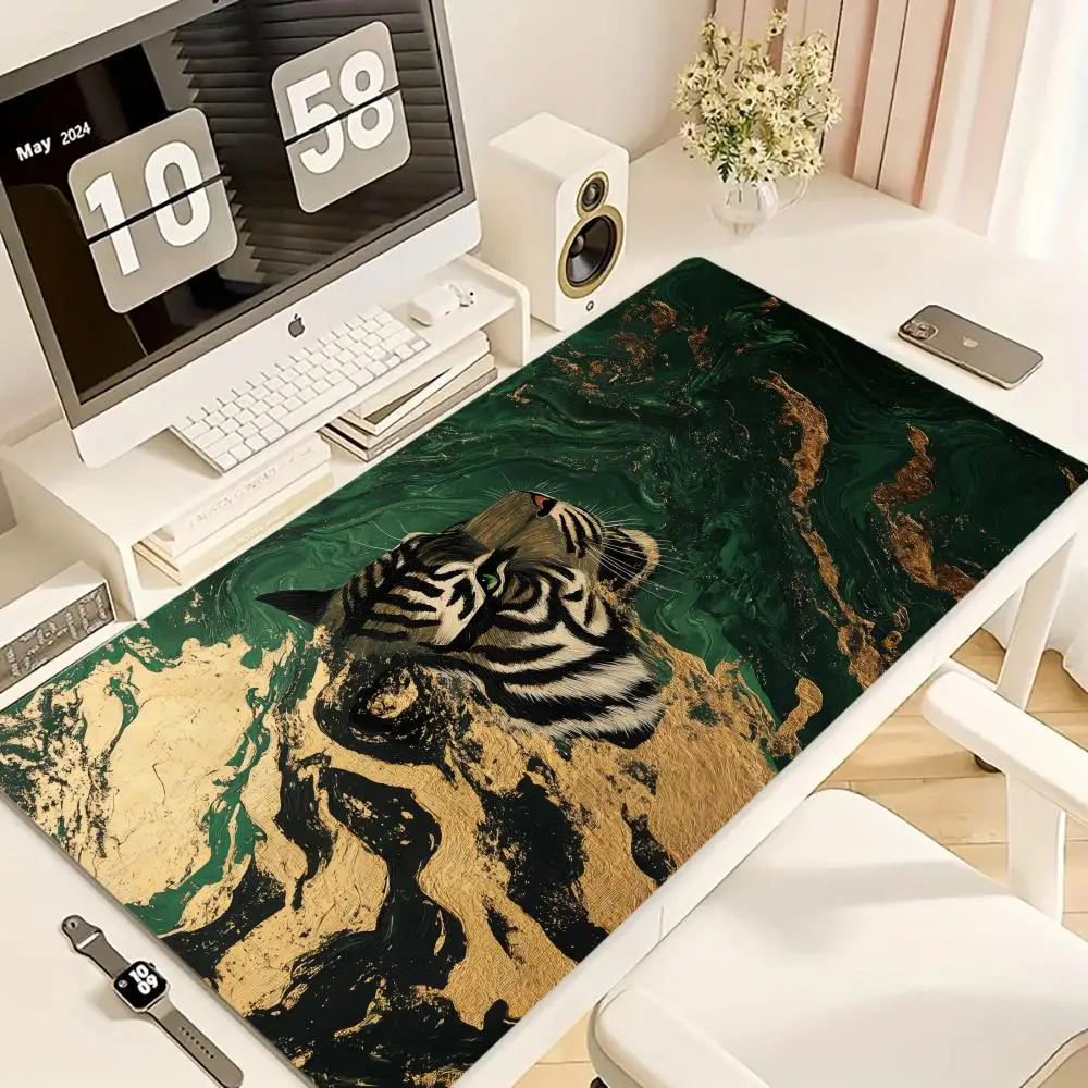 

Коврик для мыши Marble Tiger XXL, компьютерные аксессуары, коврики для офисного игрового стола, резиновые противоскользящие коврики для игровой клавиатуры, коврики для мыши, настольные коврики 40X90