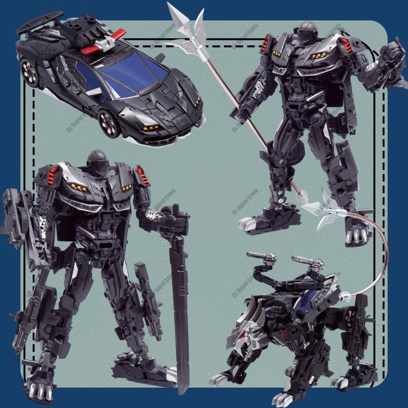 Op voorraad PT-12 Three-Change Warrior Black Ninja actiefiguur speelgoedcadeau verzamelobject