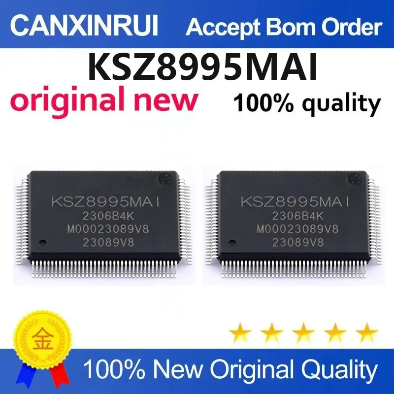 （5pcs-10pcs）Brand new original KSZ8995MAI KSZ8995MA QFP-128 Ethernet microcontroller chip IC