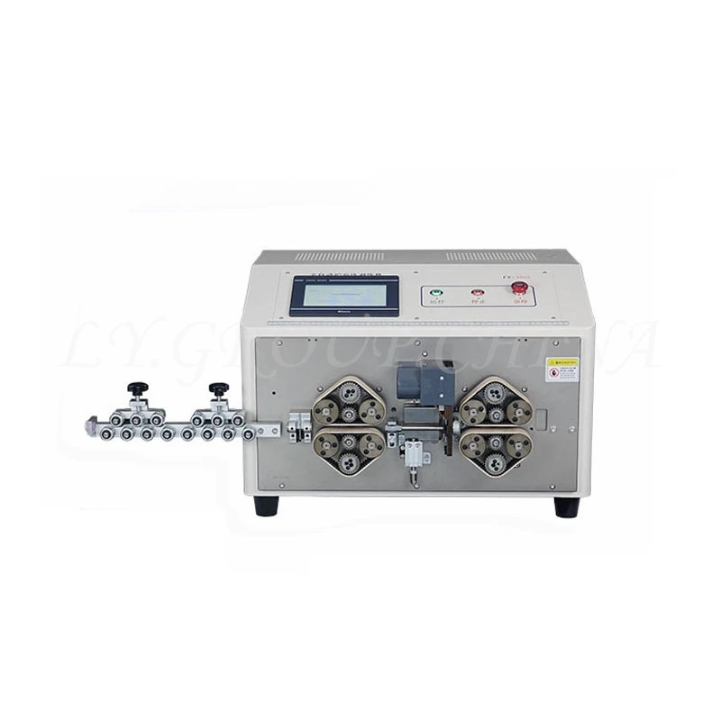 LY 908A 908B Crawler-type Full Automatic Multi Wire Cores Sheath Wires Stripping Machine 8 Wheels Head 0.1-250mm Tail 0.1-70mm