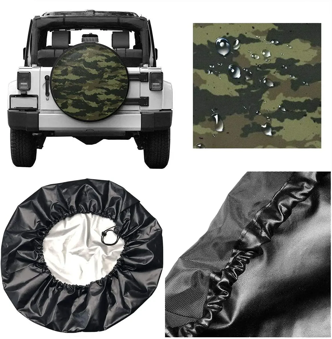 Custom Spare Tire Cover Add Your Own Personalized Text Name Image Waterproof Dustproof Universal Wheel Tire Protector