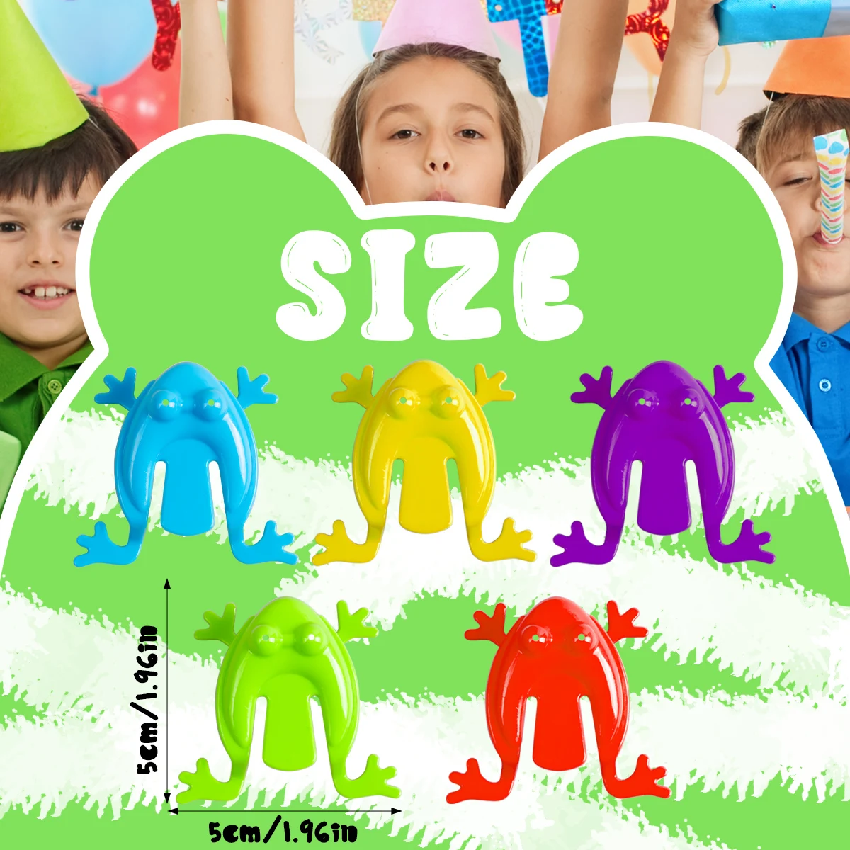 20/40Pcs Colorful Jumping Frog Bounce Fidget Toys Kid Novelty Stress Reliever Toy Kid Birthday Party Gift Christmas Party Favors