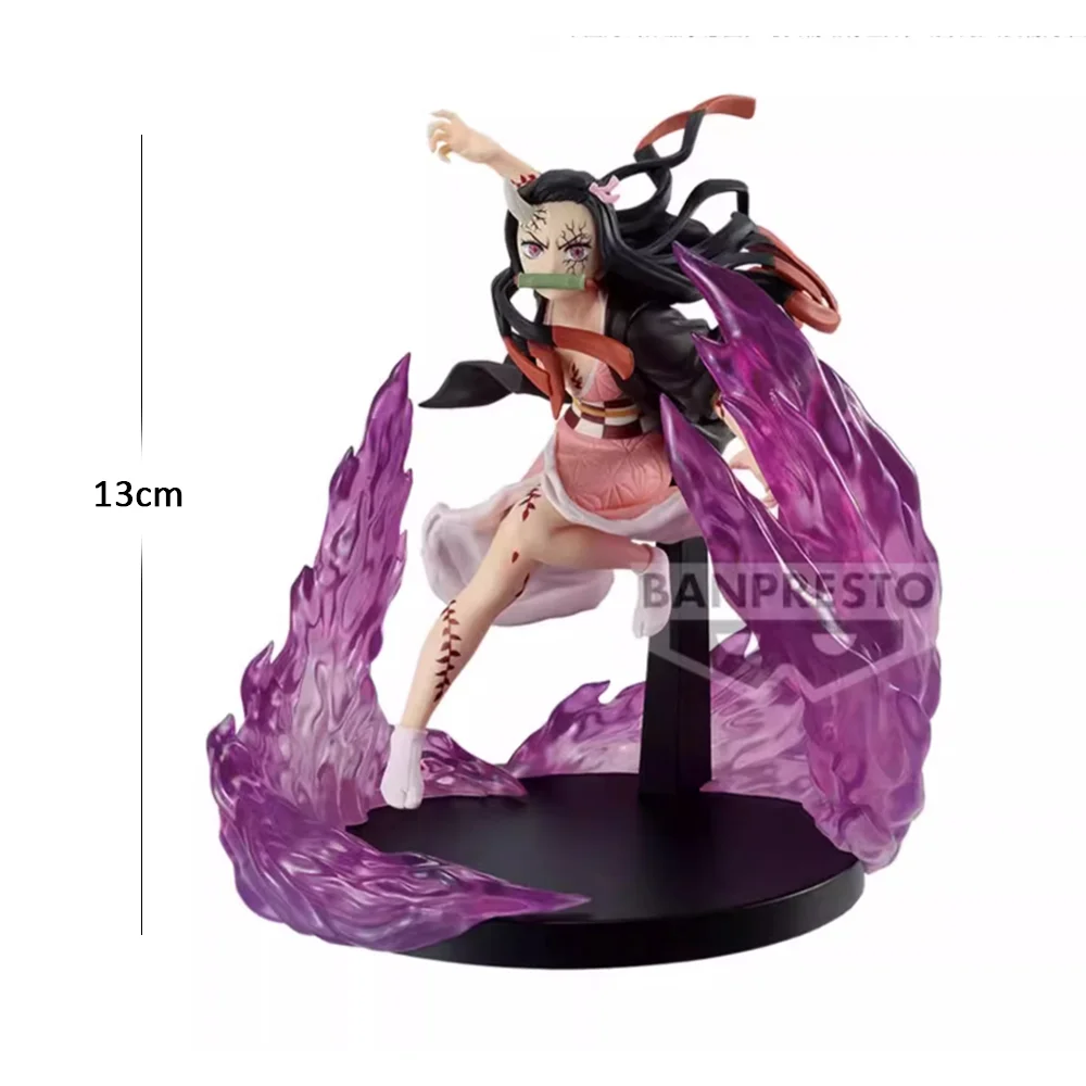 Bandai-Vibration Stars Plus Nezuko Kamado Demon Slayer Anime Character Model Toy, Coleção Original Gift, 13cm, Frete Grátis