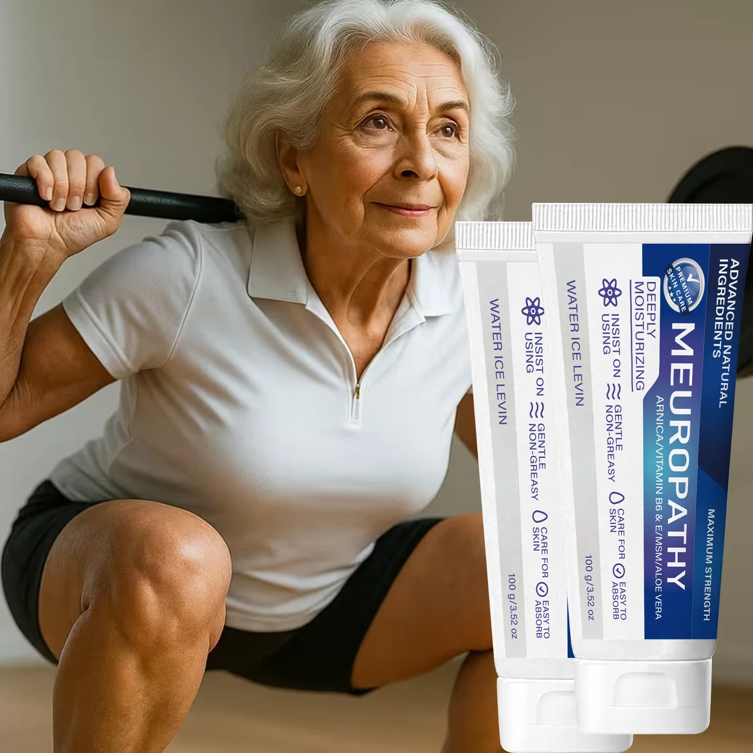 Crema para el Cuidado de la Neuropatía con Árnica, Vitamina B6 y Aloe Vera - Máxima Potencia Hidratante y Reafirmante para el Apoyo Nervioso