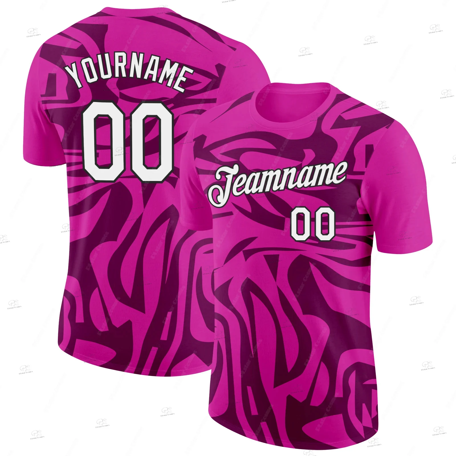 Custom Name Colorful Gradient Graffiti Polyester Shirt Pullover Retro 3DPrint Harajuku Summer Streetwear Short Sleeve T-Shirts A